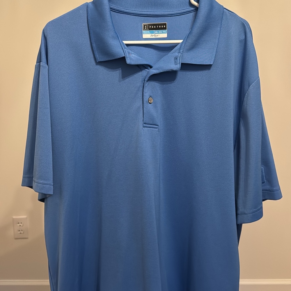 PGA Tour Men's Blue Polo Shirt
